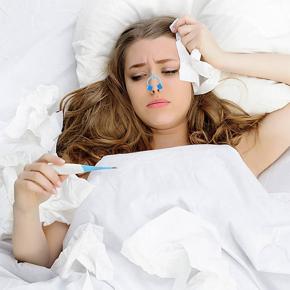 16-delige apparaten Longademhaling Oefening Clip Neuscorrectie Vaste neuscorrectie Neusclips voor training Oordopjes voor kinderen