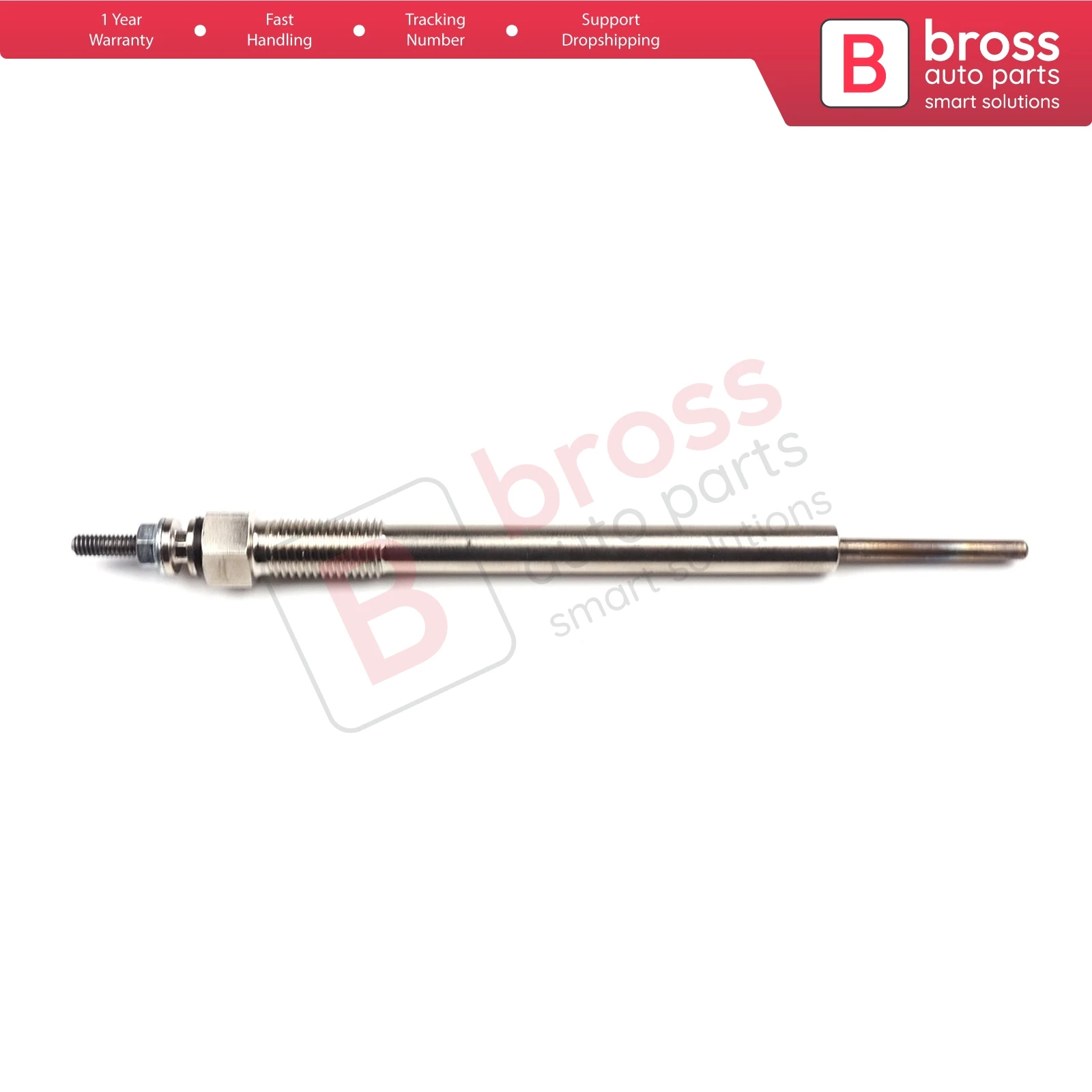 Bross BGP70 1 Piece Heater Glow Plug 11 Volt 367104A000 for Kia Hyundai 2.5 CRDI 0911101234, H1 105, 36710-4A 000, GN057 Y-508J