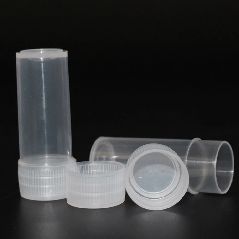 100pcs 5ml Transparent PP Container Empty Tubes Plastic Bottles Transparent Beads Organizers Boxes Bottles