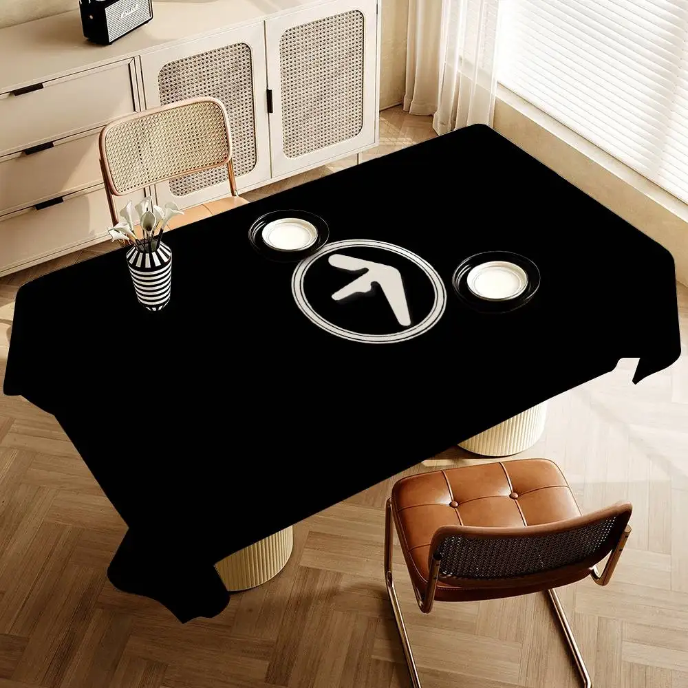 A-Aphex T-Twin Rectangle Tablecloths Printed Table Cloth For Farmhouse Holiday Wedding Party Dining Table Decor
