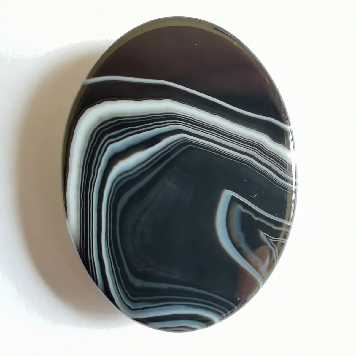 40x30MM Natural Black Veins Agate Stone Oval Cabochon CAB GEM Jewelry Making H097