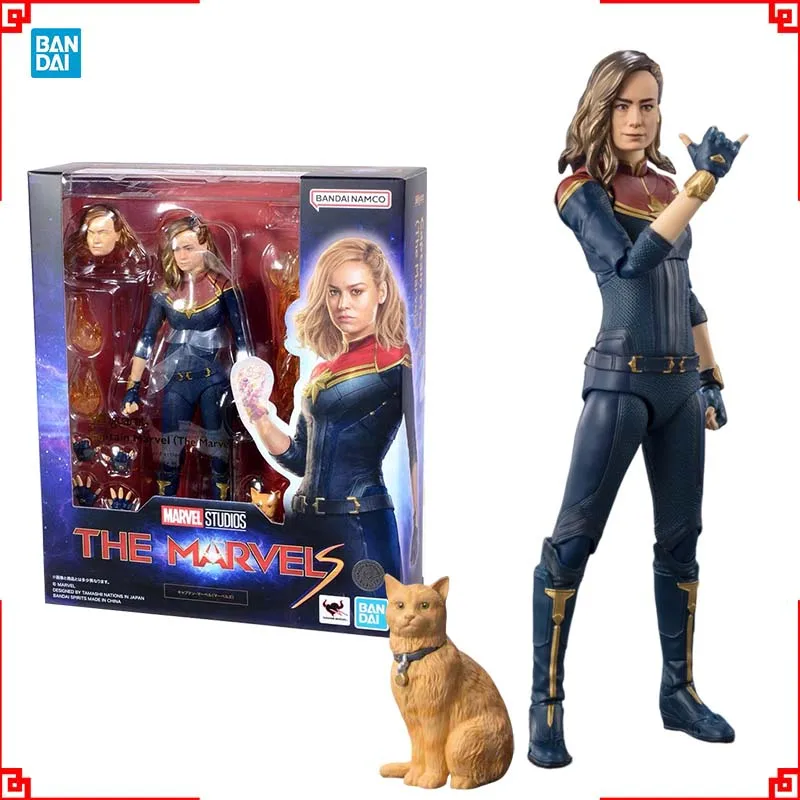 bandai-captain-marvel-2-visions-anime-figure-shf-the-marvels-action-figure-collectibles-model-high-poseability-toys-for-boy-gift