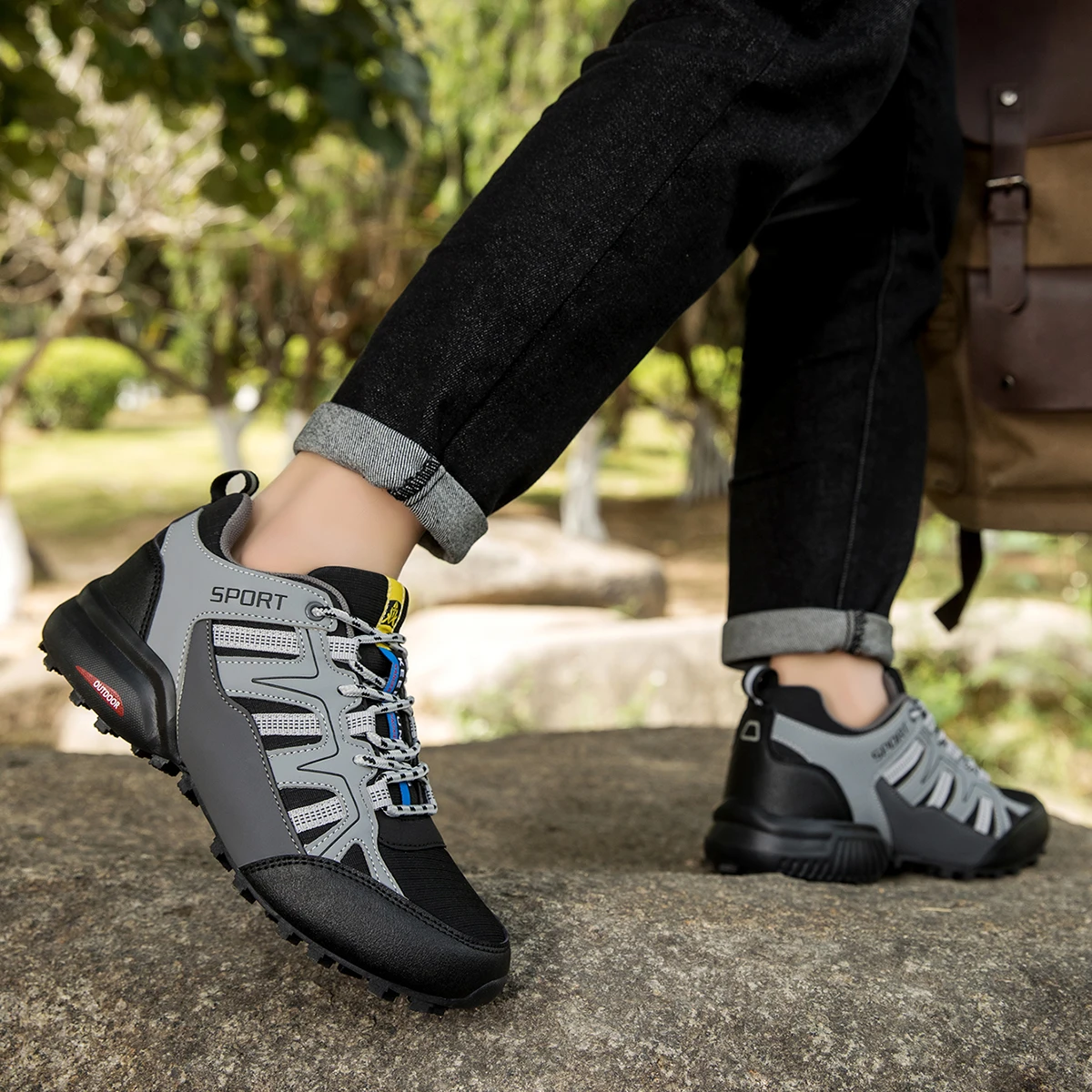Мужская уличная походная обувь, водонепроницаемая нескользящая вездеходная спортивная обувь, тактическая тренировочная обувь для походов и кемпинга, велосипедная обувь