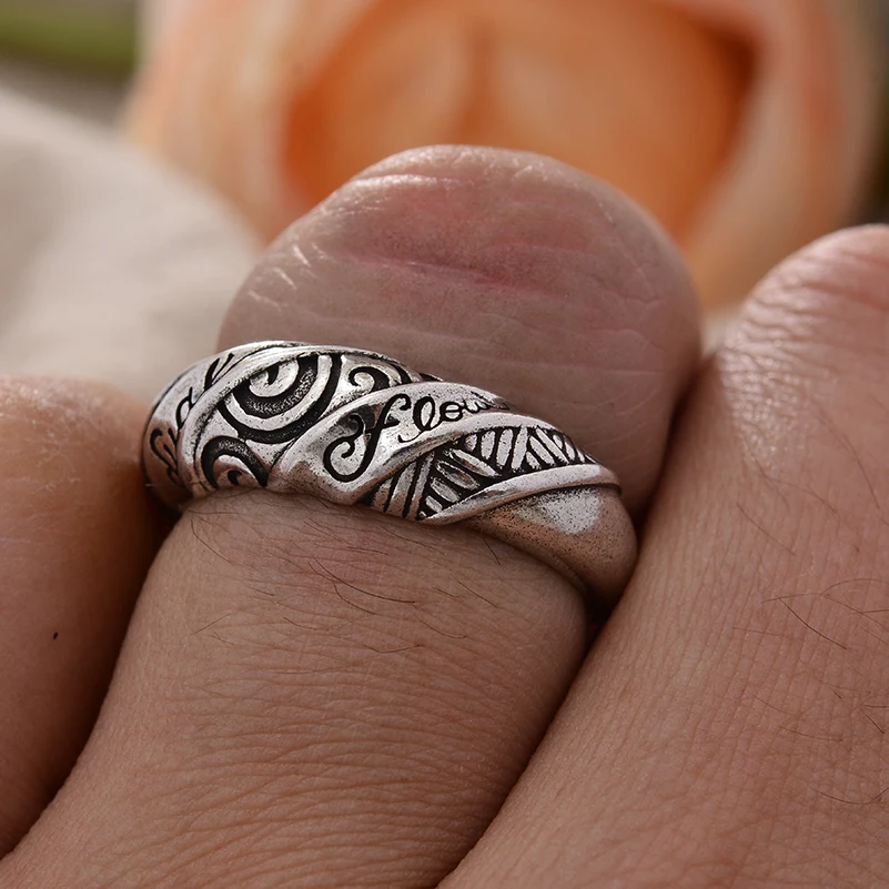 Original New Style Totem Of Angkor Wat Retro Thai Silver Female Ring Cheap Jewelry For Women Gifts No Fade