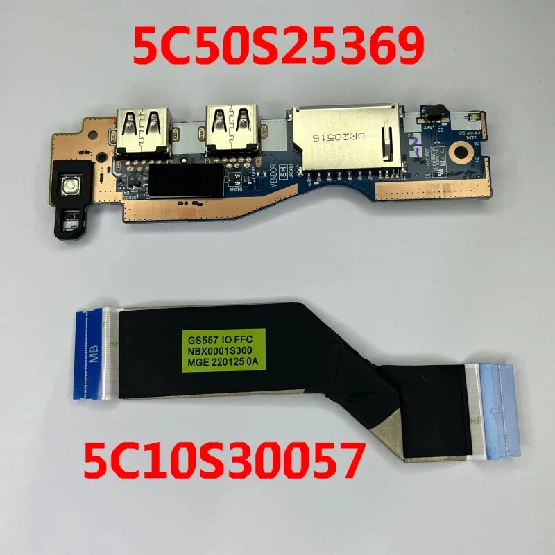 5C50S25369 for lenovo IdeaPad 5 15IAL7 82SF Power button USB Board card reader