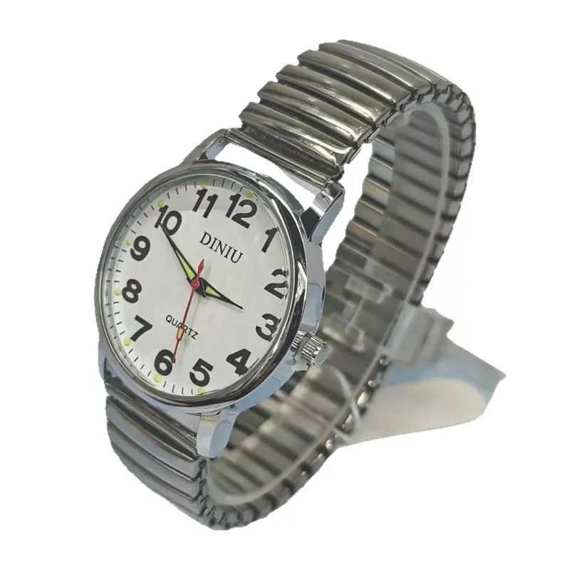 

Wholesale Fashionable Ladies Watch Spring Strap Luminous Digital Quartz Watch For Seniors And Students
