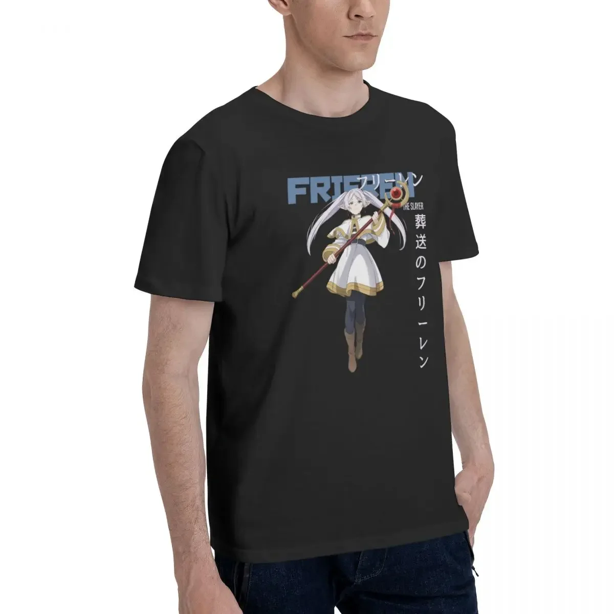 Sousou No Frieren Beyond Journeys End Anime Oversized Graphic T Shirt Anime Mens Women Man Tee T-Shirts Y2K Short Sleeve Tops