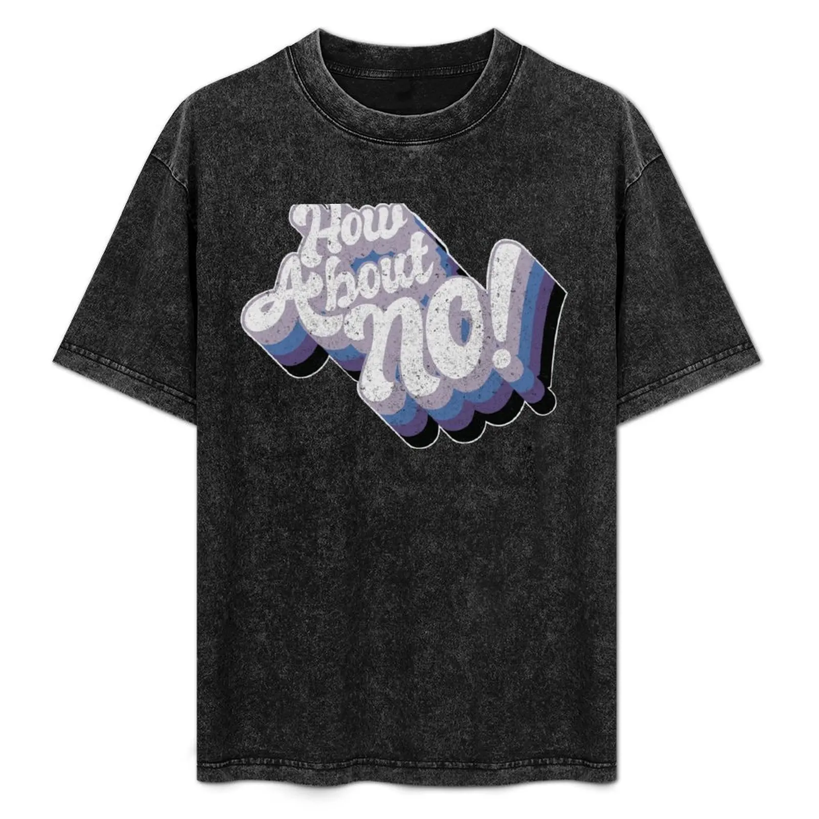 ¿Qué tal si...NO! Camiseta Básica Lisa para Uso Diario