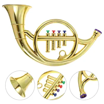 Horn toy trumpet kids French music toys musical instrument saxophone model performance instruments Mini children&#x27;s stage wind birthday