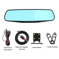 1080P Car DVR Rearview Mirror Dual Lens Camera 4.3 inch Car Video Recorder Rearview Mirror With Rear view Dash Cam Registrator