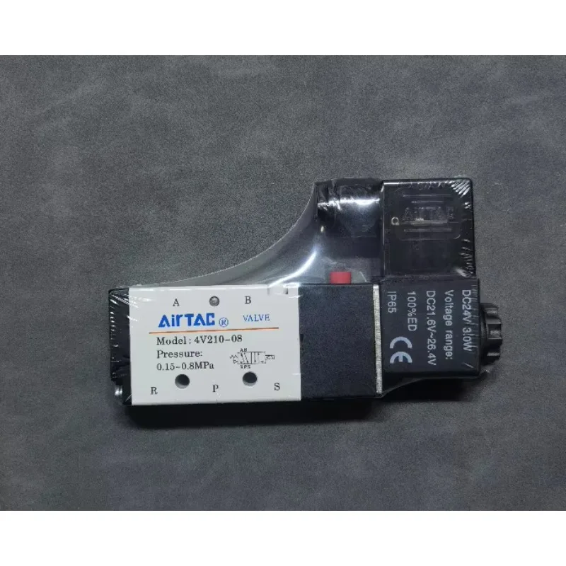 AIRTAC 5-2 Way Solenoid Valve 4V210-08 DC24V 1/4" Thread Pneumatic Solenoid Valve