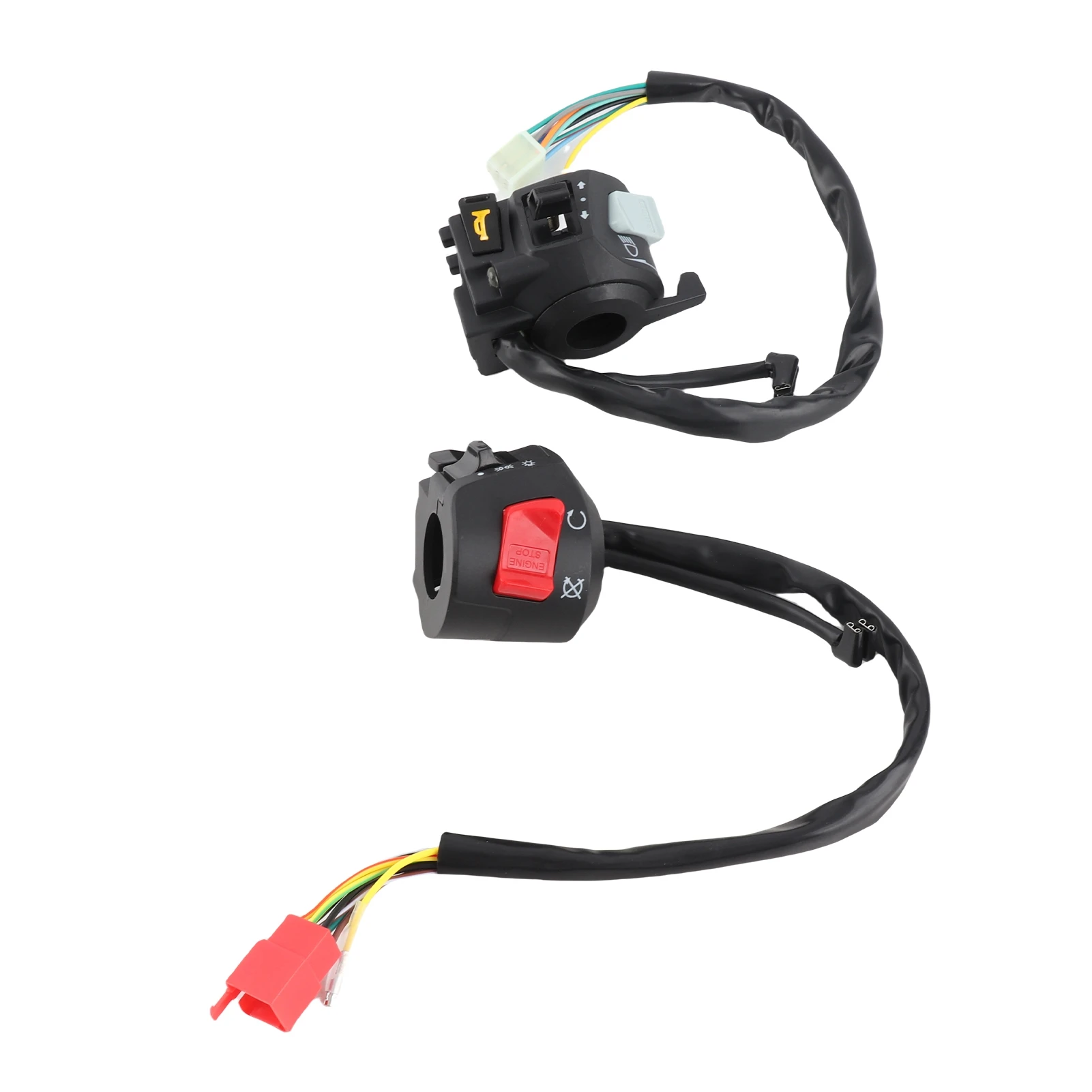 وحدة تحكم المقود بدوره إشارة بدء 2x7/8 ''دراجة نارية المقود القرن بدوره إشارة التحكم في الضوء #6