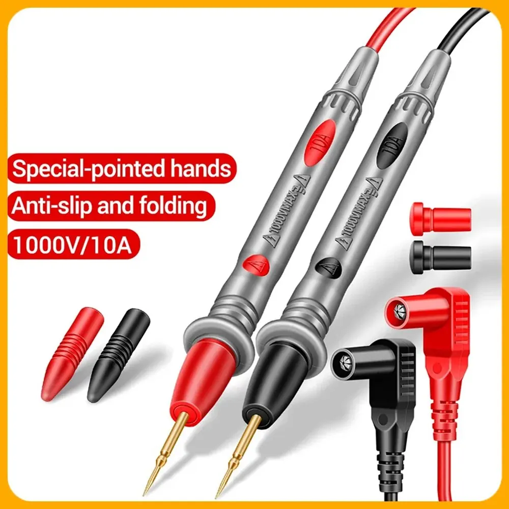 NEW Digital Multimeter Probe Test Leads 1000V 10A 20A Universal Needle Tip Multi Meter Tester Lead Probe Wire Pen Cable