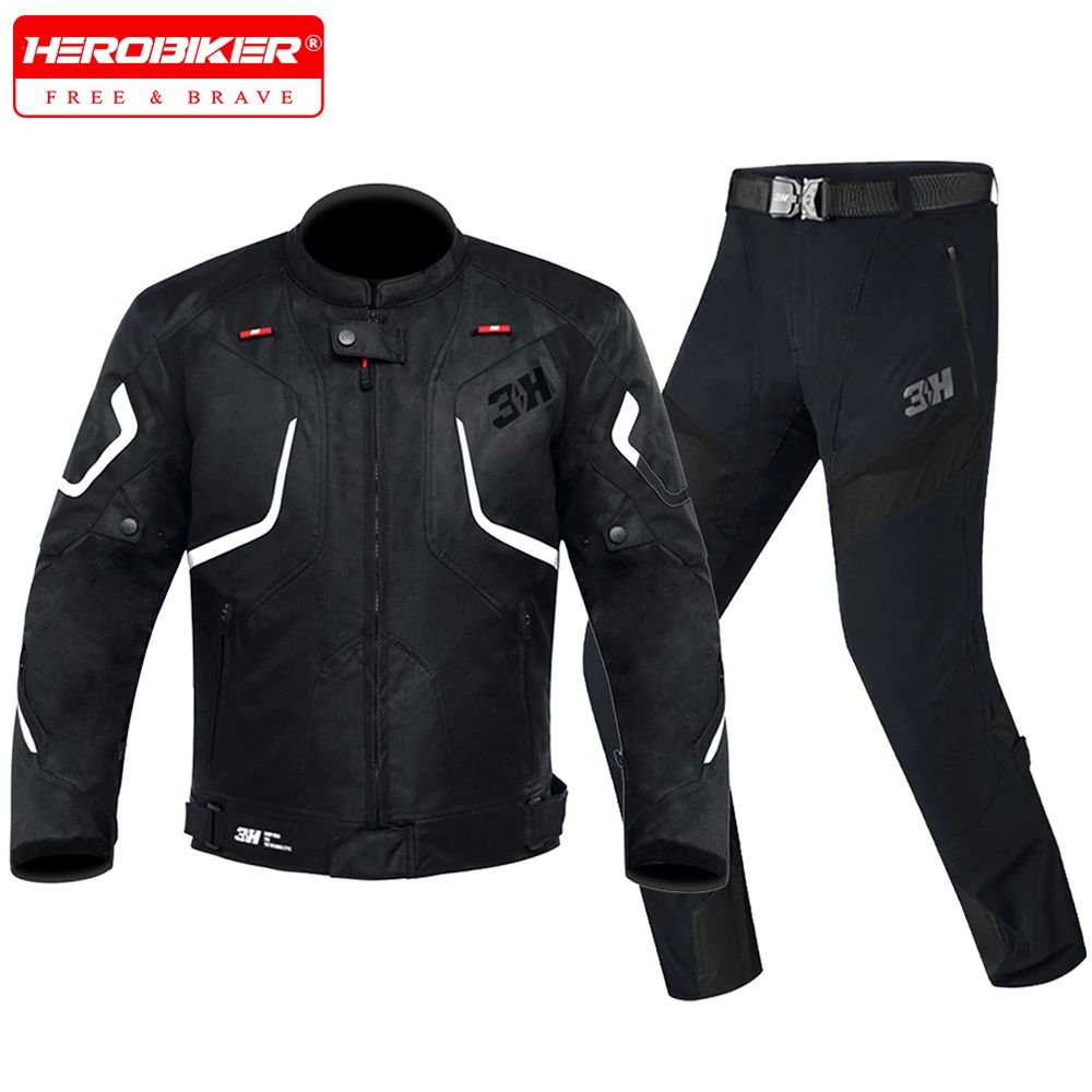 

Motorcycle Jacket Waterproof Motocross Jacket Men Biker Jacket Wear-resistant Moto Jackets Anti-fall Reflective Riding Clothes