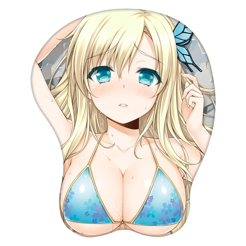 3D wrist rest Mousepad NieR Automata 2B Three-dimensional Wristband Anime Sexy Girl Mouse Pad  Size 26*22cm