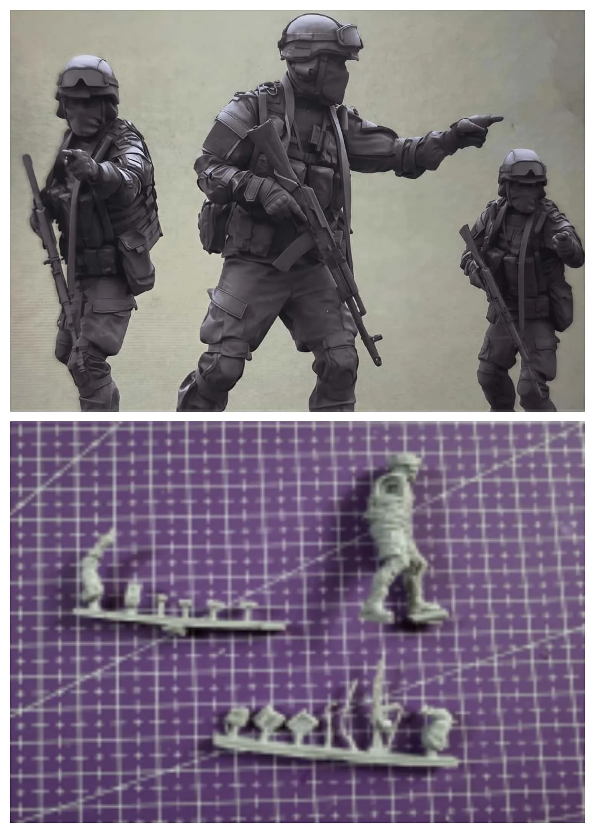 

1/35 Die-casting Resin Model Assembly Kit, GK， Resin Army Modern Soldier, Unpainted