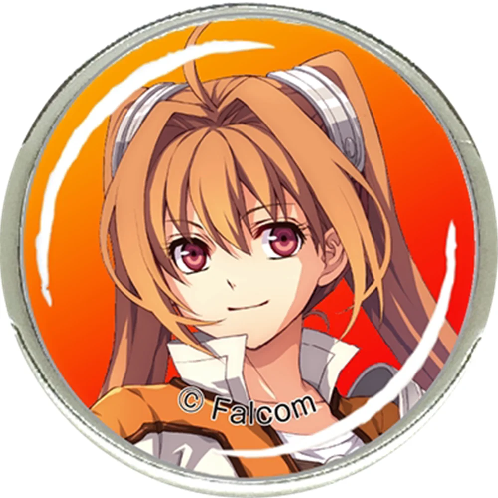 58mm Game THE LEGEND OF HEROES Trails in the sky Cosplay COSTUME Badge Pin SPTE Tinplate Brooch﻿ Prop Gilf