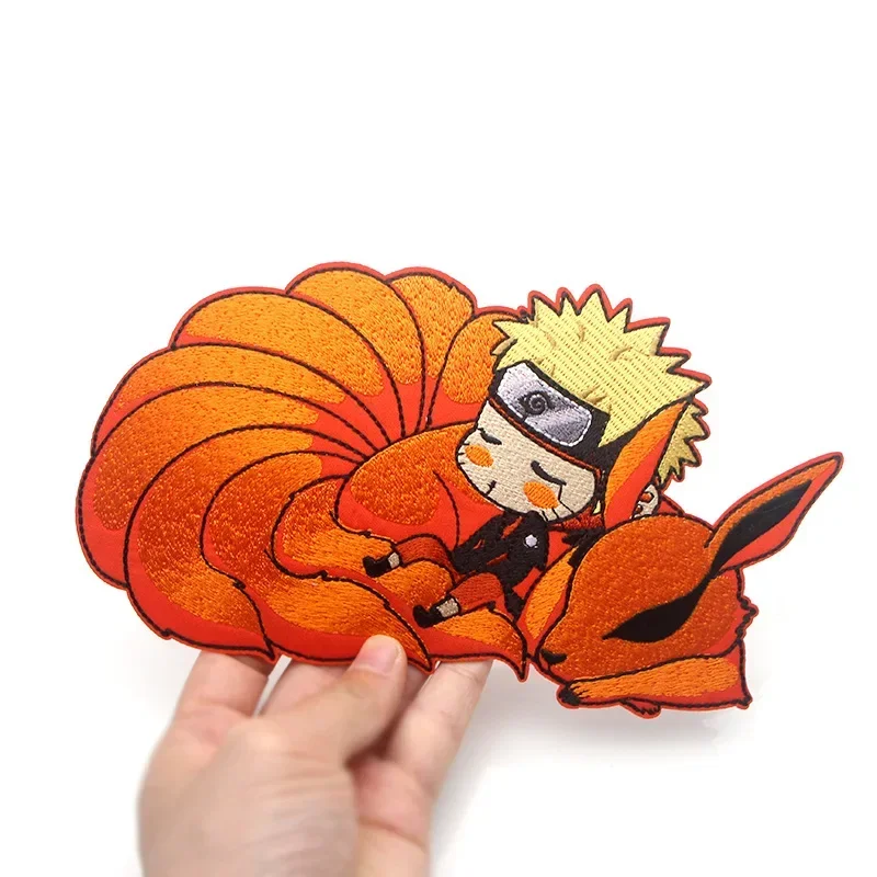 Anime Naruto Patches Iron on Termocollant Vetements Embroidery Clothing Patch Cartoon DIY Sewing Clothes Jacket Uzumaki Stickers