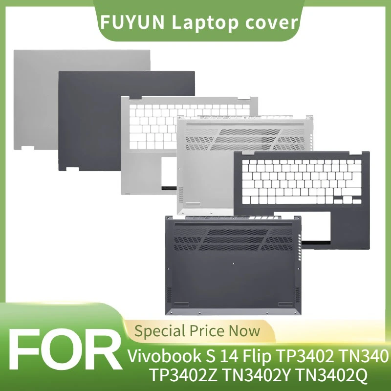 For ASUS Vivobook S 14 Flip TP3402 TN340 TP3402Z TN3402Y TN3402Q LCD Back Top Cover Palmrest Upper Lower Bottom Case