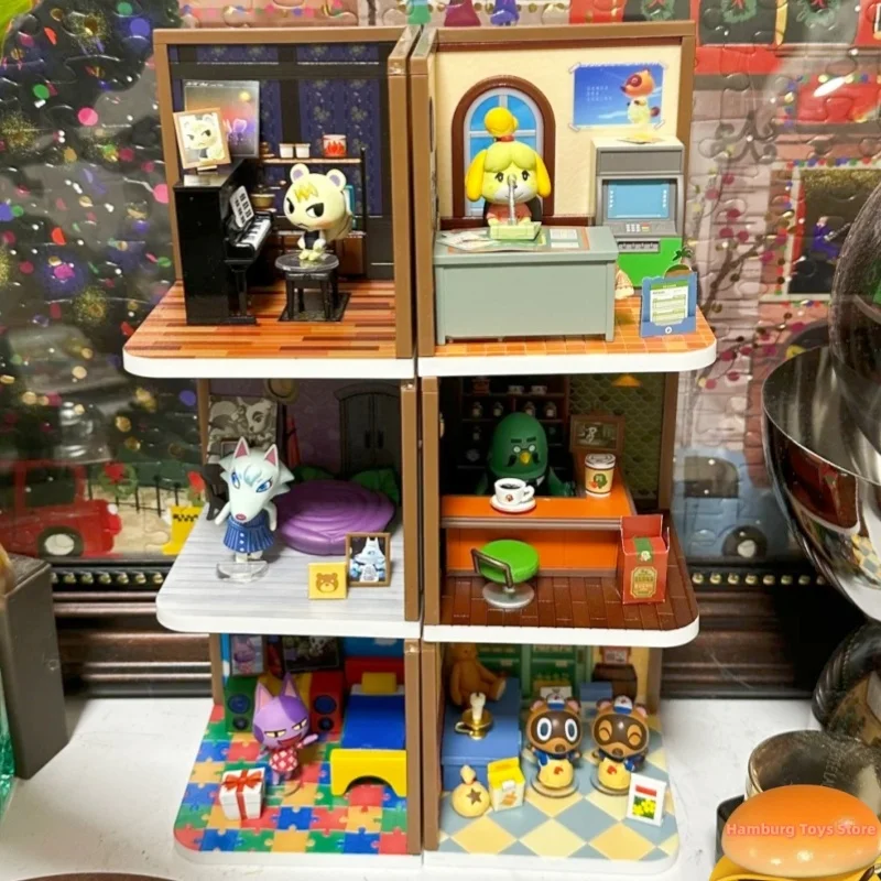 Re-ment Animal Crossing Happy Room Ornamento da tavolo Mini regalo di raccolta di figure in miniatura