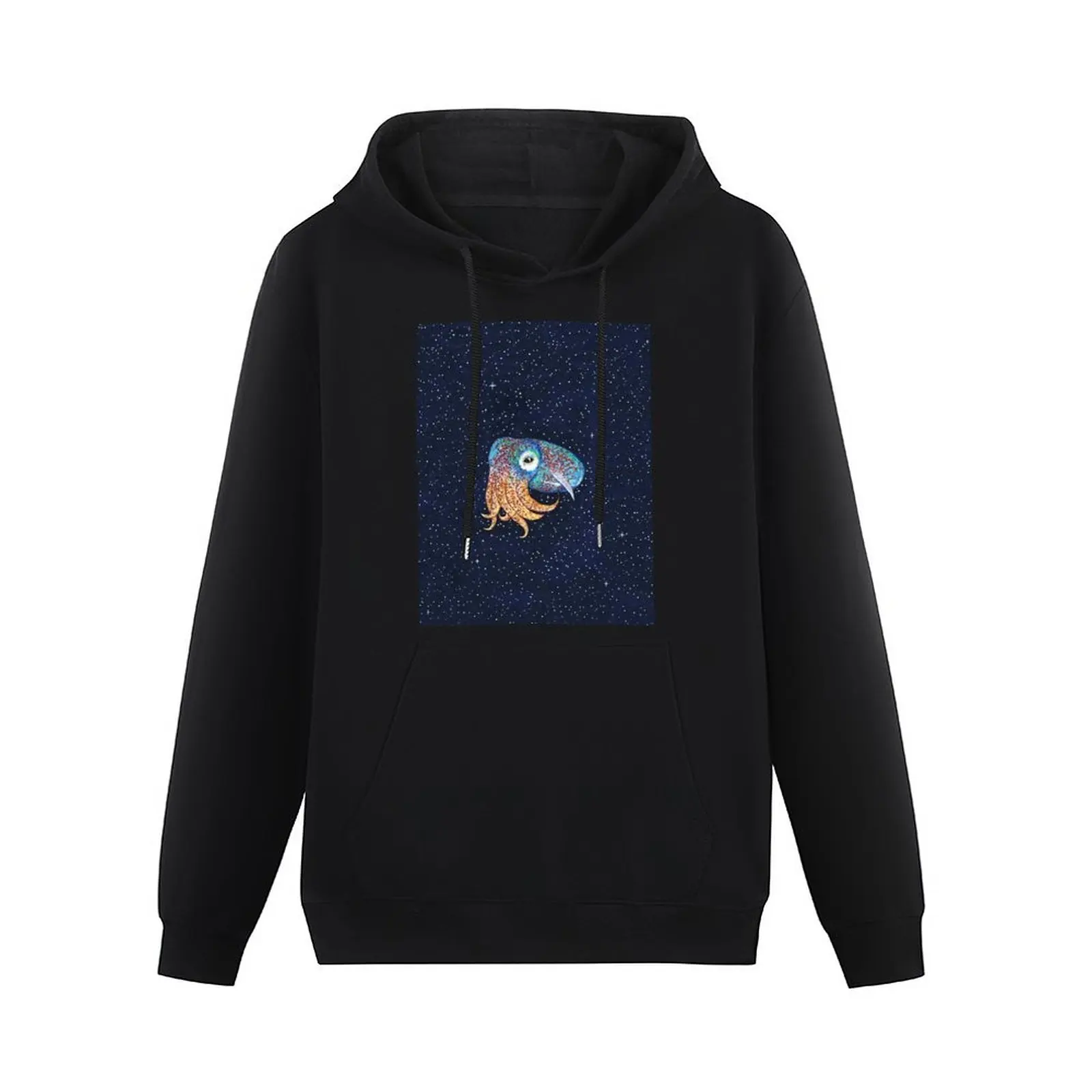 Baby Bottletail Squid in Space Pullover Hoodie men's sweat-shirt set men's clothing anime hoodie