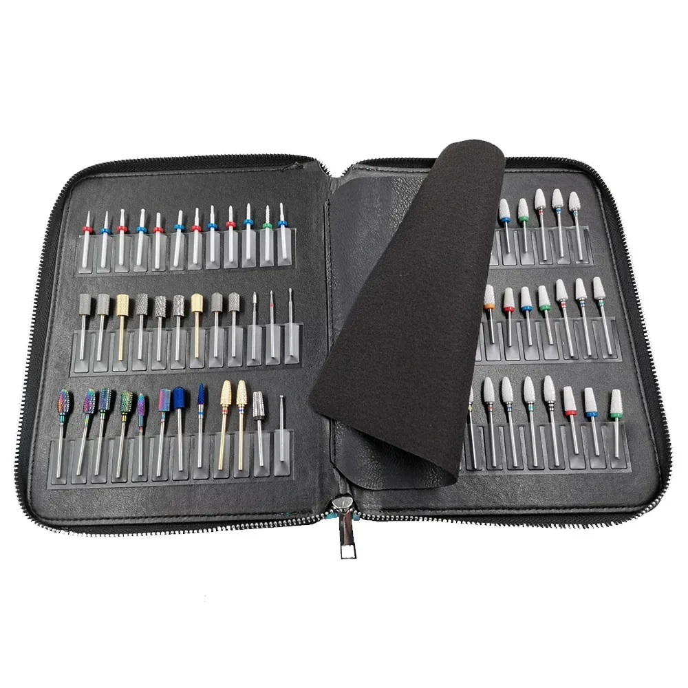 72 Pcs Manicure Set Bits Ceramic / Diamond / Tungsten Carbide Nail Drill Bits Set