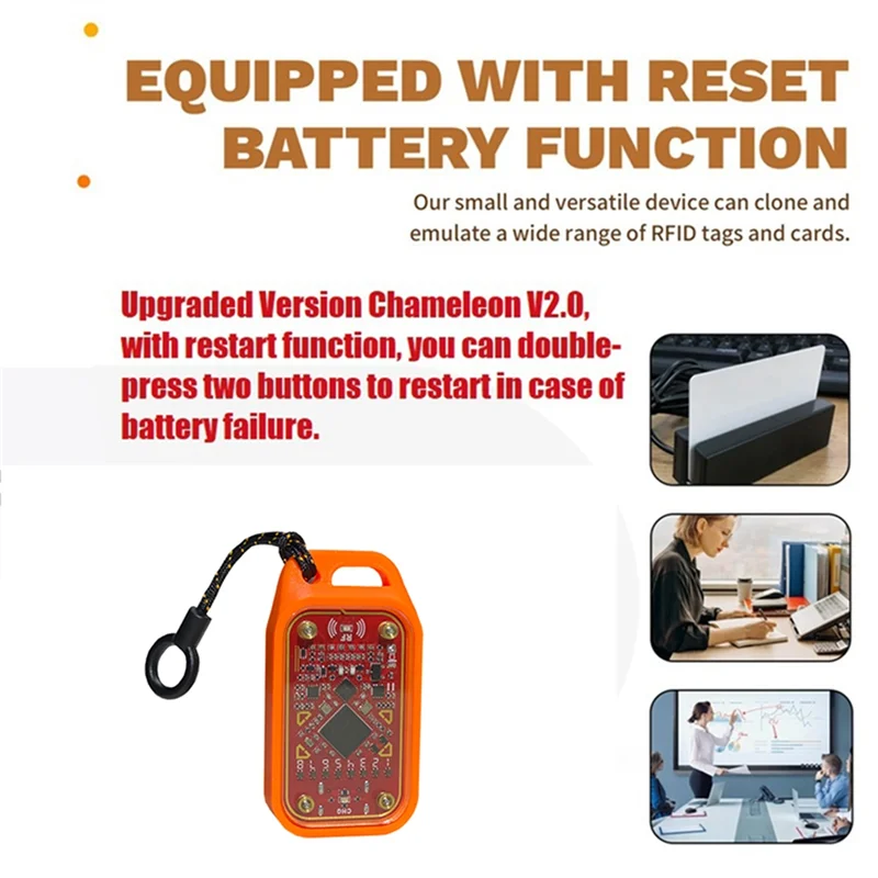 【Sleek Design】J8a Card Reader RFID Smart Chip Reader Chameleon Ultra For 125K 13.56M ID IC Card