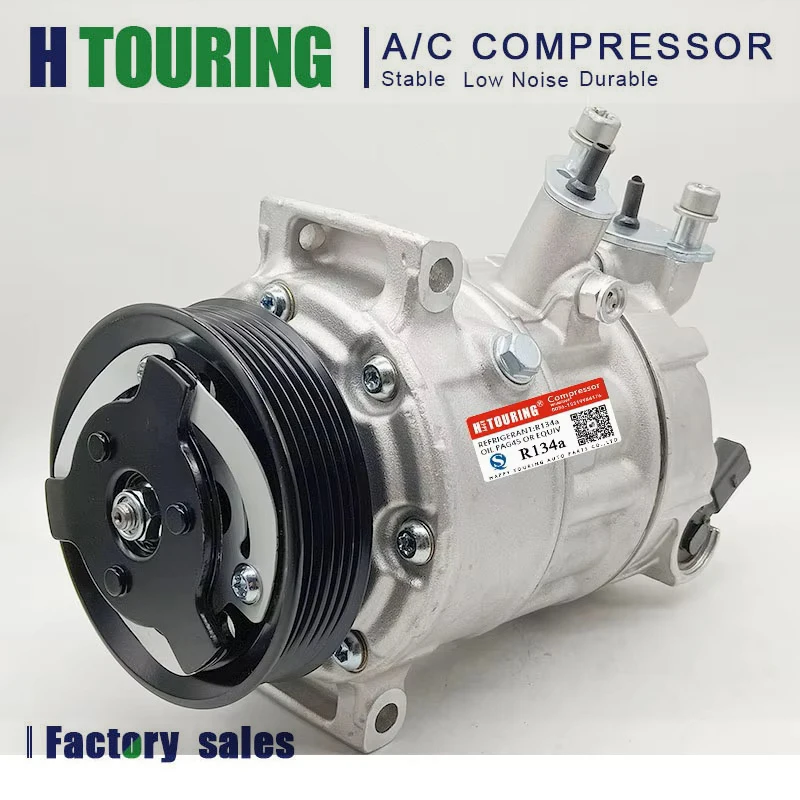 

A/C AC Compressor for VW VOLKSWAGEN GOLF BEETLE TIGUAN Jetta SKODA FABIA 2013-2020 5Q0816803F 5Q0820803A 5Q0820803C 5Q0820803E