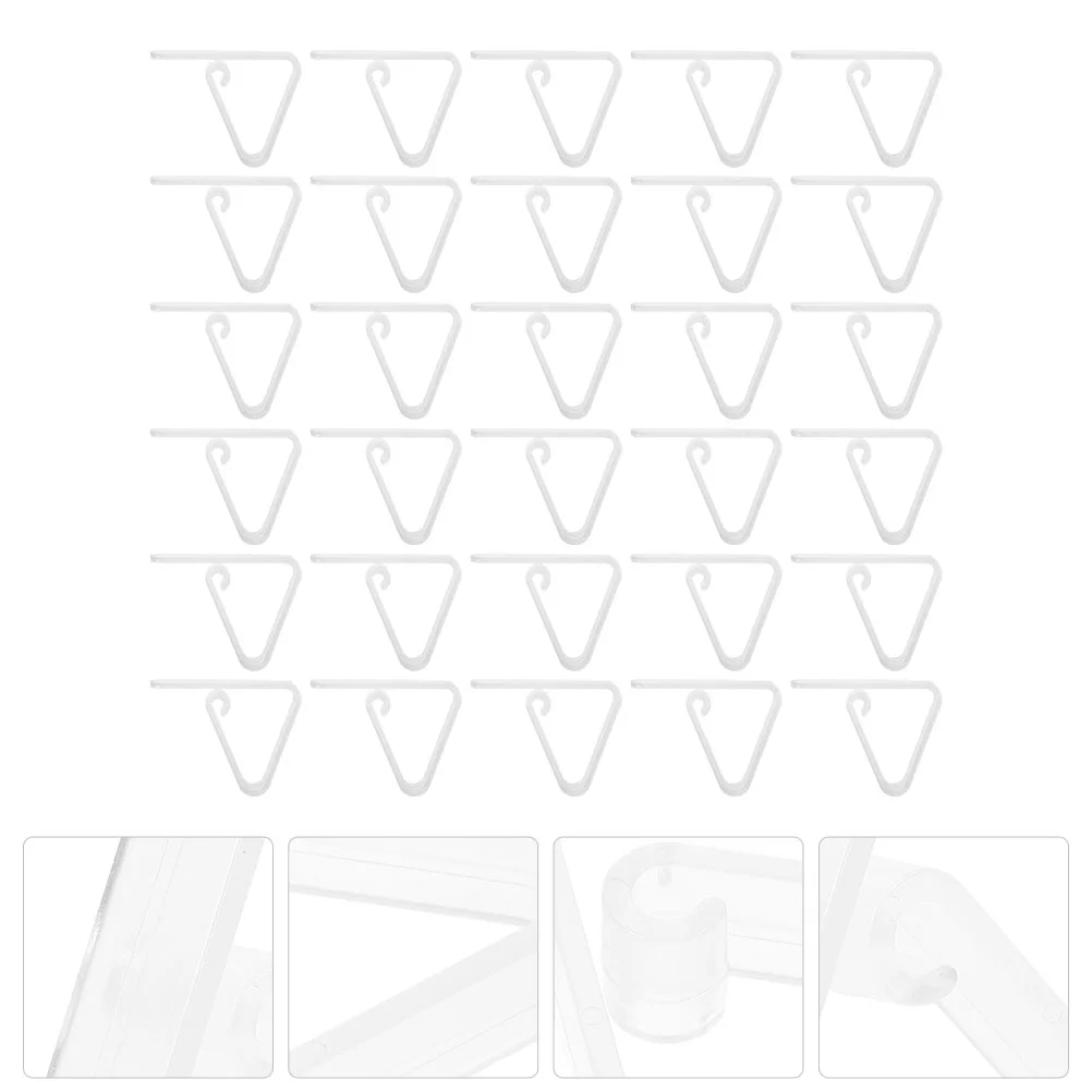 30 Pcs Anti Tablecloth Clips Clear Plastic Home Outdoor Premium Non Rust Easy Install Remove Store Small Size Table