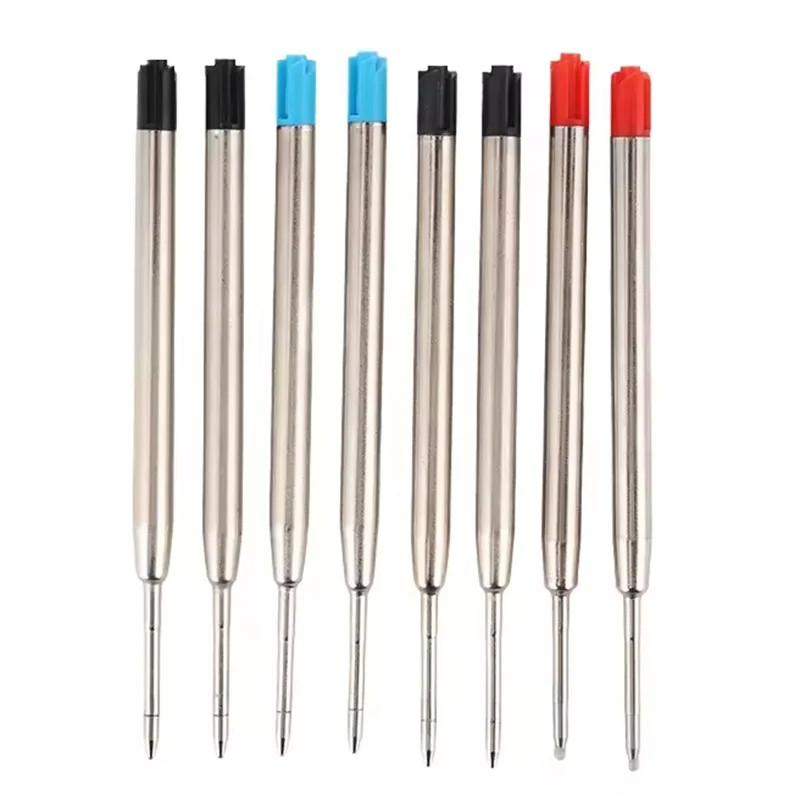 20Pcs High Quality Replaceable Metal Pen Refills Smooth Writing Ballpoint Pen Refills Pens Fine Point 1.0mm Blue Black Red Ink
