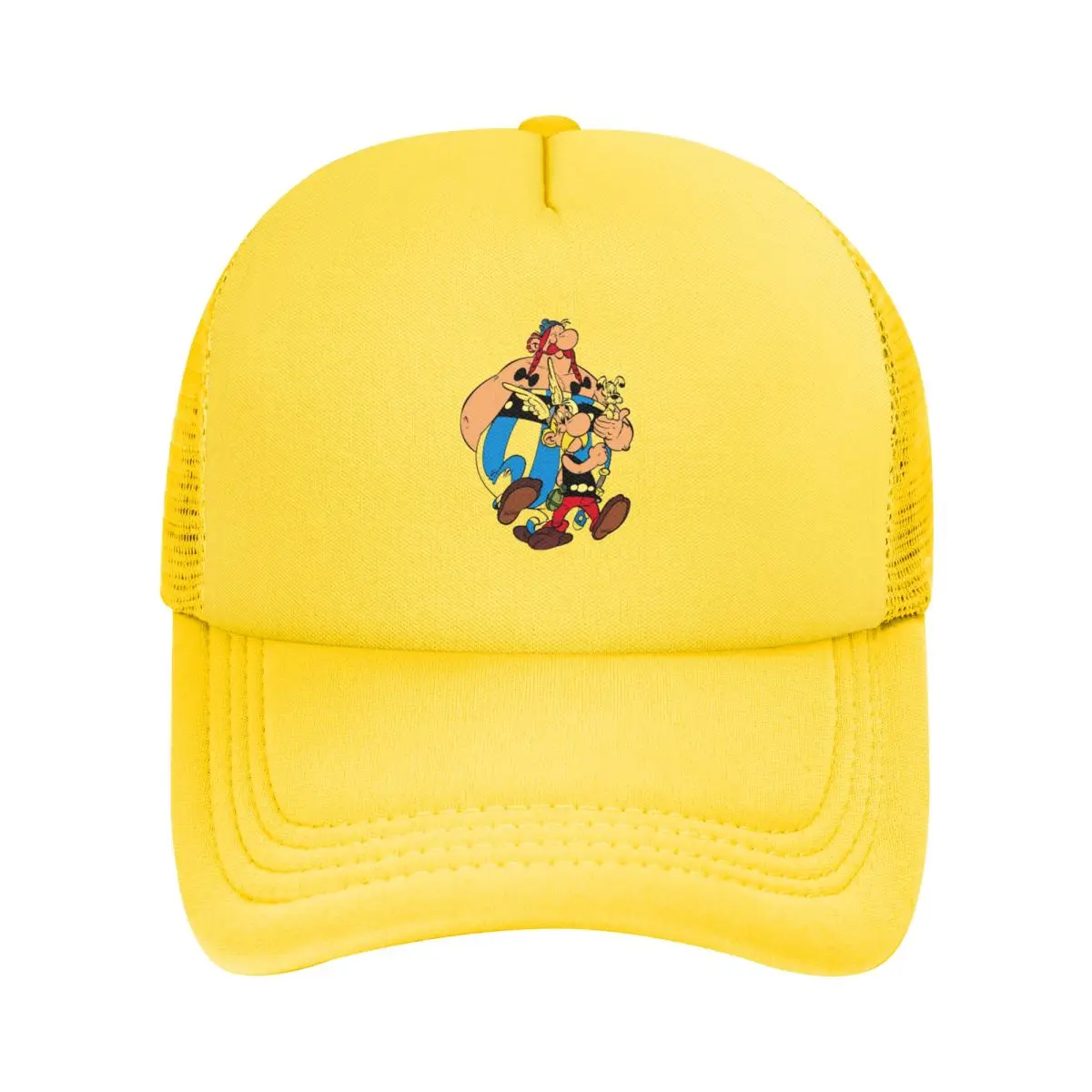 Asterix And Obelix Dogmatix Mesh Baseball Caps Snapback Baseball Hats Breathable Casual Casquette Outdoor For Men's And Women's