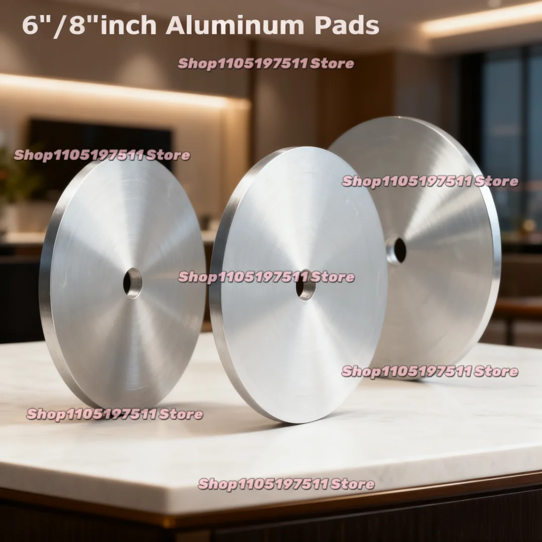 6inch/8inch Aluminum Pads 150mm/200mm Disc for Diamond Coated Flat Lap Polishing Abrasive Wheel Gemstone Grinding Machine