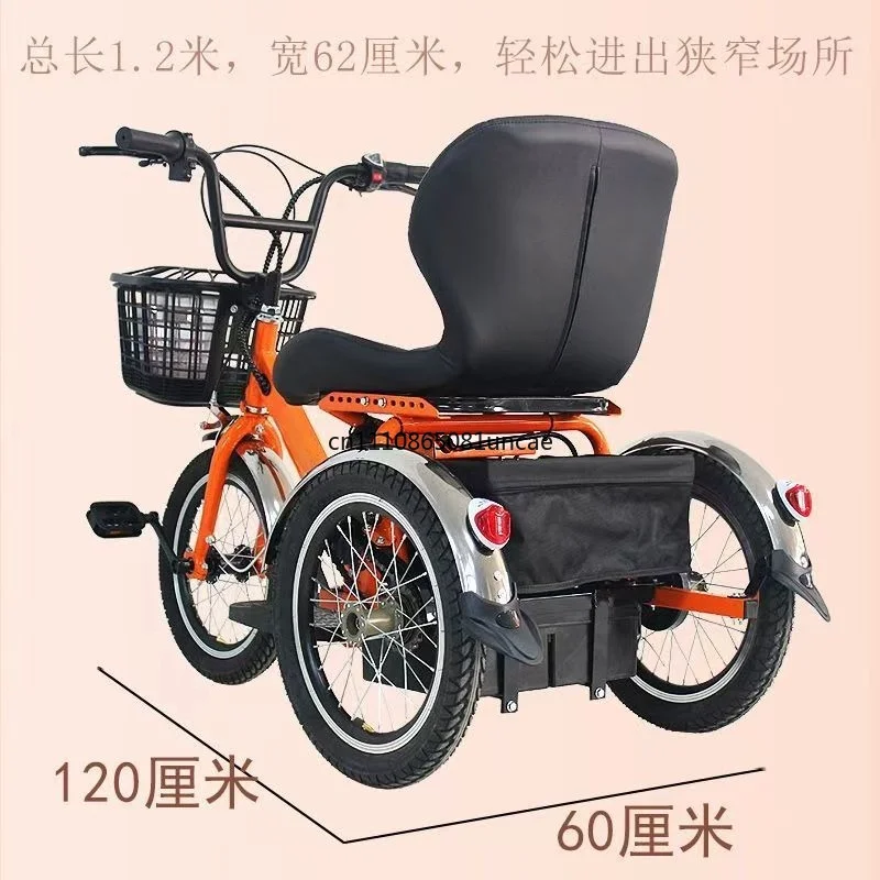 For Dual‑Mode Elderly Tricycle Pedal Assisted Mobility Scooter Lightweight For Senior Disabled People Travel Use