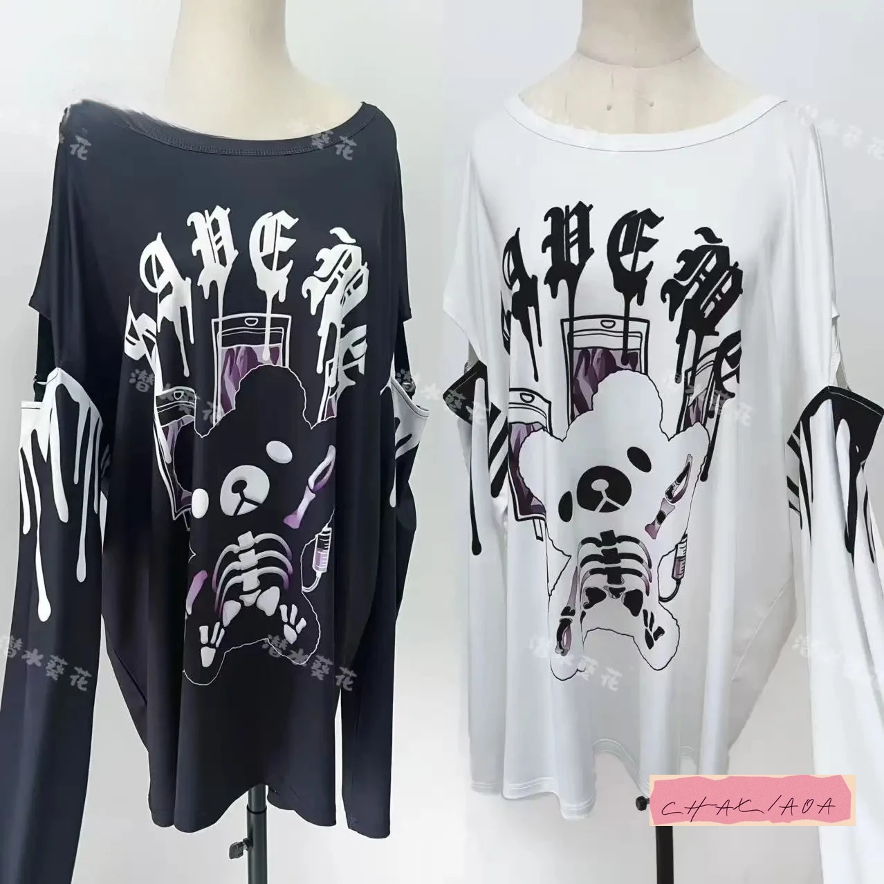 

Элегантная футболка среднего и длинного размера в стиле Харадзюку с милым мультяшным анимационным принтом Y2K, свободный повседневный простой топ