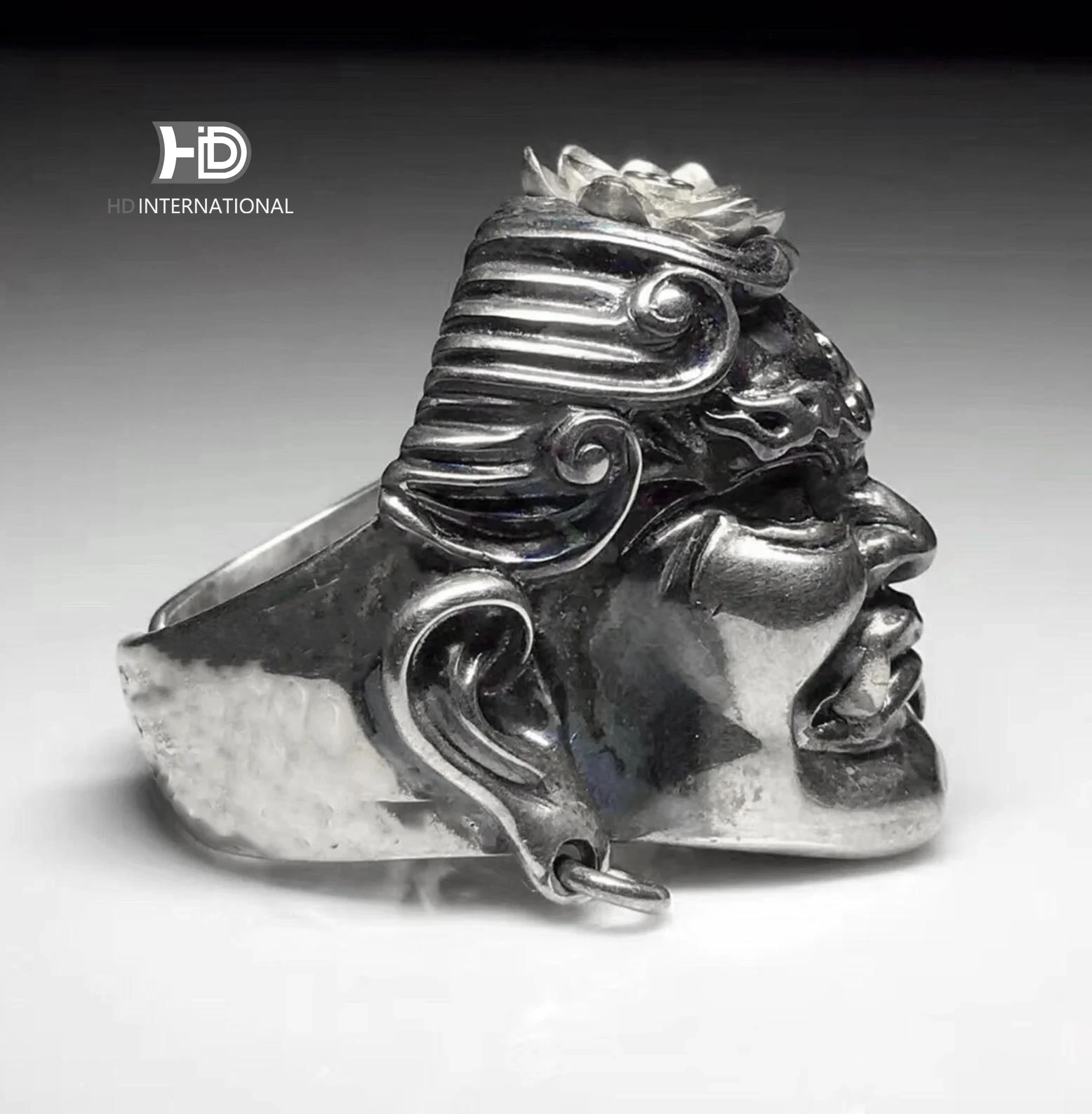 925 silver Acalanatha ring, Fudosan silver ring, Fudo Myoo Jewelry, Acala Ring, Fudo Silver Ring-Craftsmen made