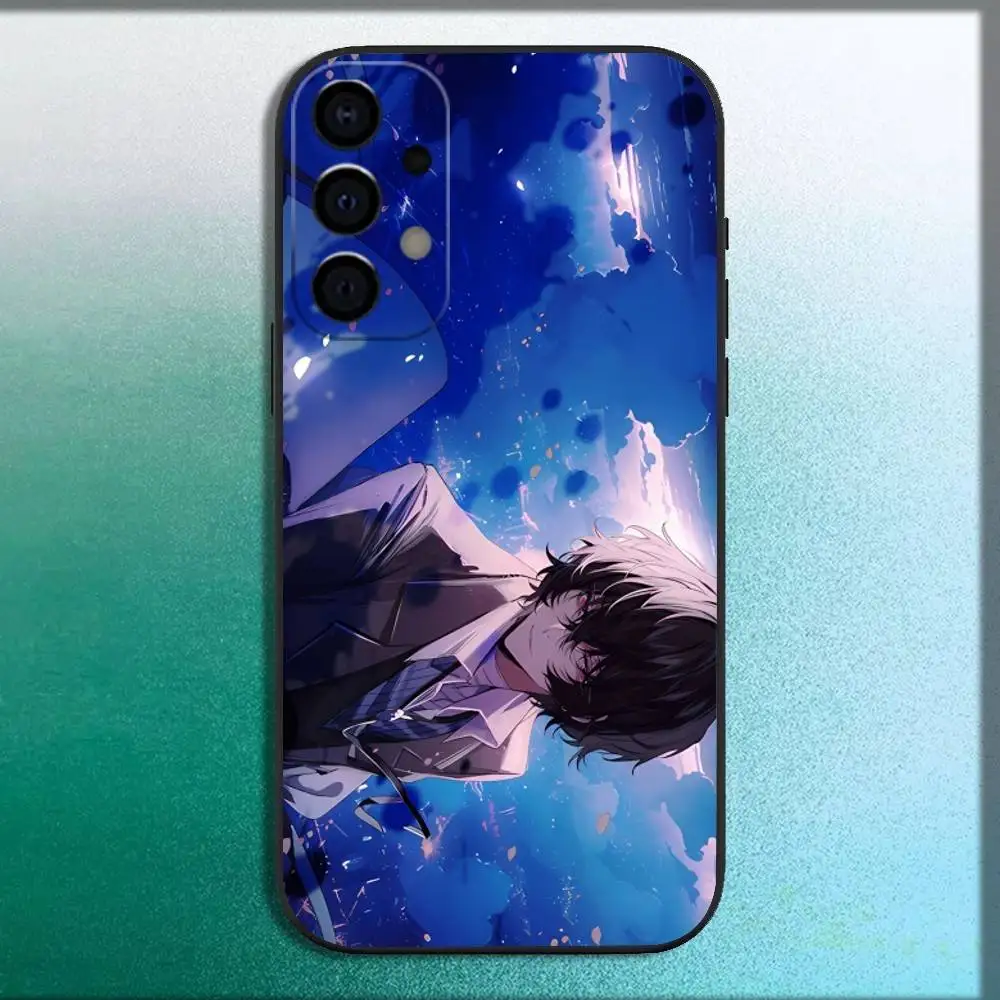 O-osamu b-bungo Dazai chiens errants coque de téléphone pour Samsung Galaxy A73,72,71,A52,51,40,41,A22,A32,31,A13,12,Note20 coque noire souple