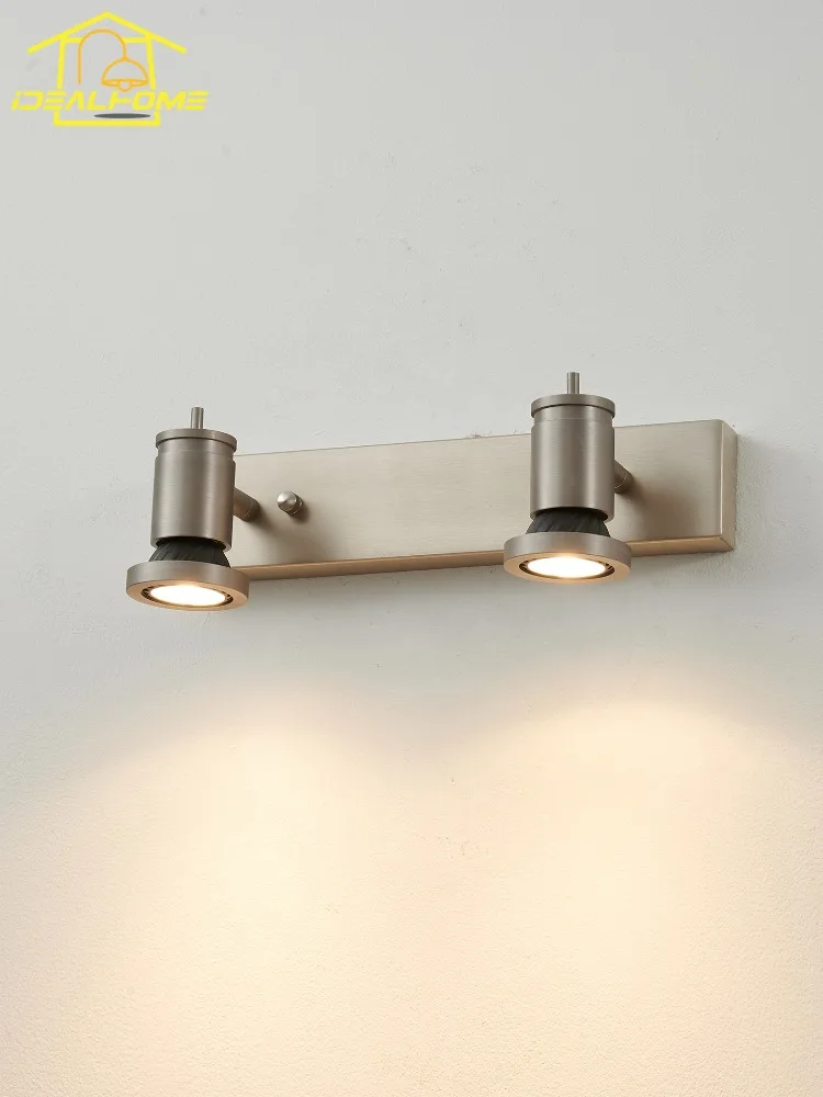 Bauhaus Industrial Aluminum Wall Lamp LED GU10 Bedroom Bedside Adjustable Mirror-front Lamp Hallway Background Study Studio Cafe