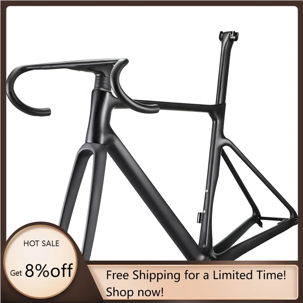 

STLF Airwolf Carbon Fiber All Internal Cable Bike Frame Full Toray Climbing Bicycle Frame 38C Max Tire Cyclocross Aero Disc Road