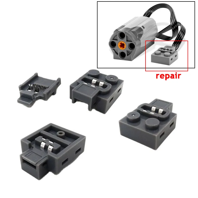 Fonctions d'alimentation techniques, rallonge de ligne de moteur en brique, cordon de remplacement, Port de fente pour carte adapté aux blocs de construction 21669 60656