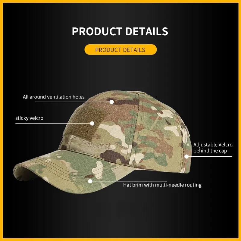 Adult Childrens College Student Military Training Camo Hat Wind Dust Sunshade Sun Protection Camo Military Training Hat