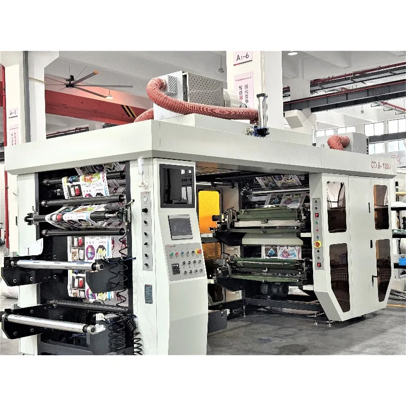 High Speed Stack Type Flexographic Printing Machine Multi Color Printer for Plastic Film Paper Bag Nonwoven Fabric