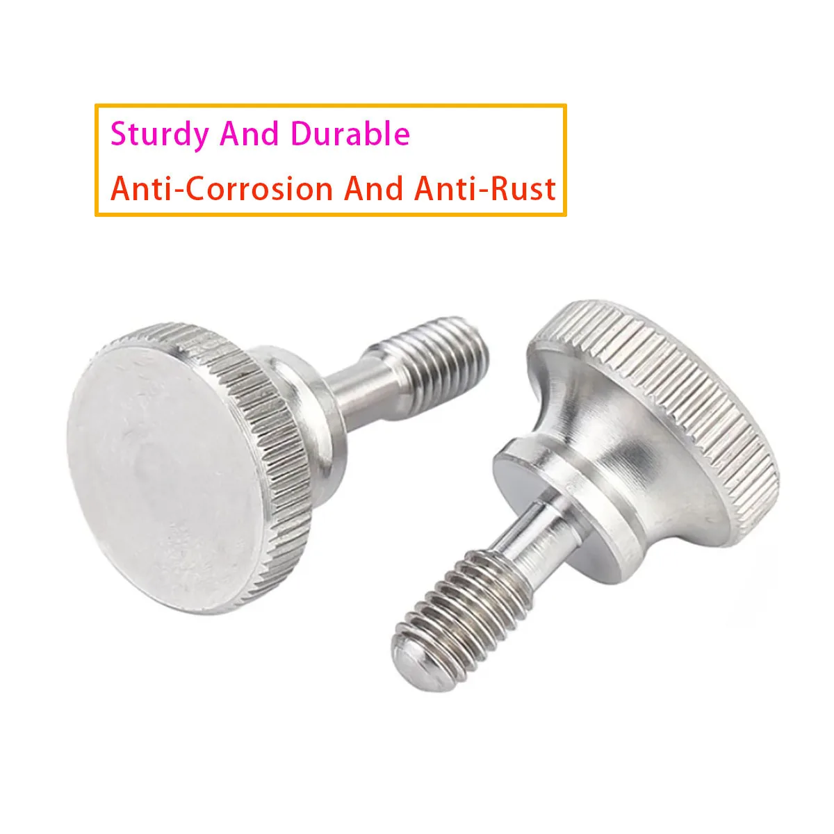 304 Stainless Steel Rolled Flower High-grade Head Manual Tightening Finger Screw Fixing Bolt M3 M4 M5 M6 M8