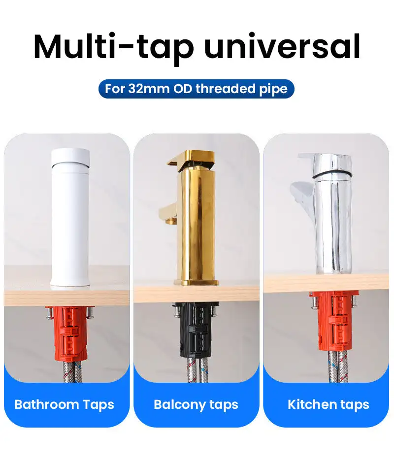 Rubinetto da 32mm con fibbia di fissaggio Design accessori per dadi fissi connessione stretta a sgancio rapido per rubinetto per lavello da cucina per lavabo