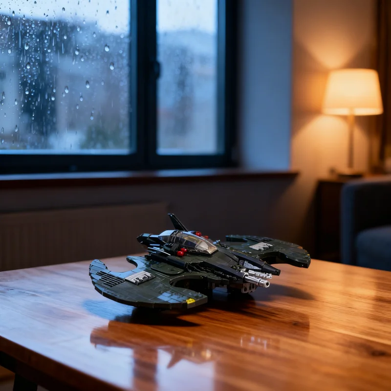 

712 деталей MOC Batwing 89 Super Heroes DCD: Модель Бэтмена, конструктор, креативный подарок, DIY-декор для взрослых и детей, премиум-класс, для рабочего стола