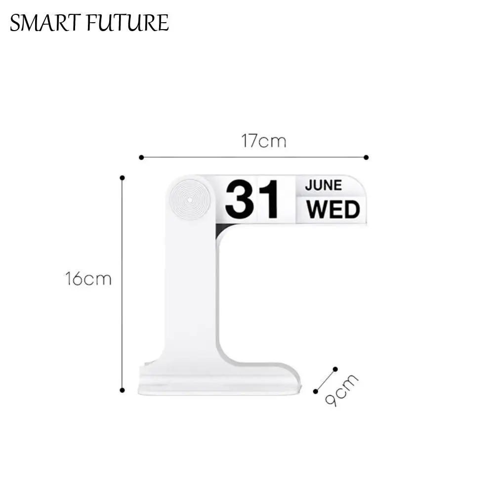 

Office Stationery INS Design Desktop Calendar Simple Reusable Flipping Calendar Rotatable Modern Desk Calendar Office