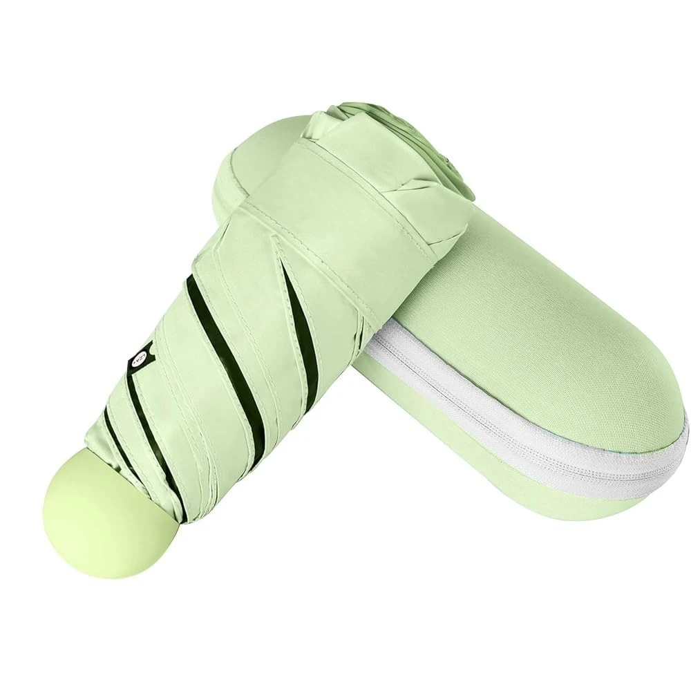 

Мини-зонт для сумки с чехлом, компактный, легкий, с защитой от УФ-излучения, для женщин и детей