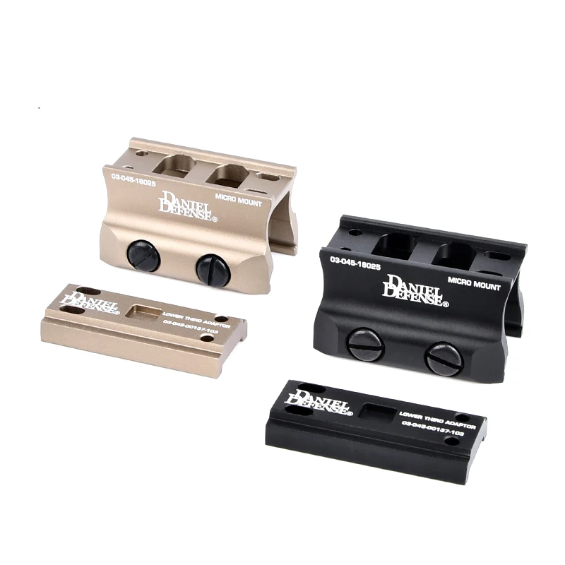 

Тактическое микрокрепление WADSN DD, подходящее для Red Dot Sight Daniel Defense, металлический ЧПУ с ЧПУ, алюминиевый сплав Пикатинни, 20 мм, рельс