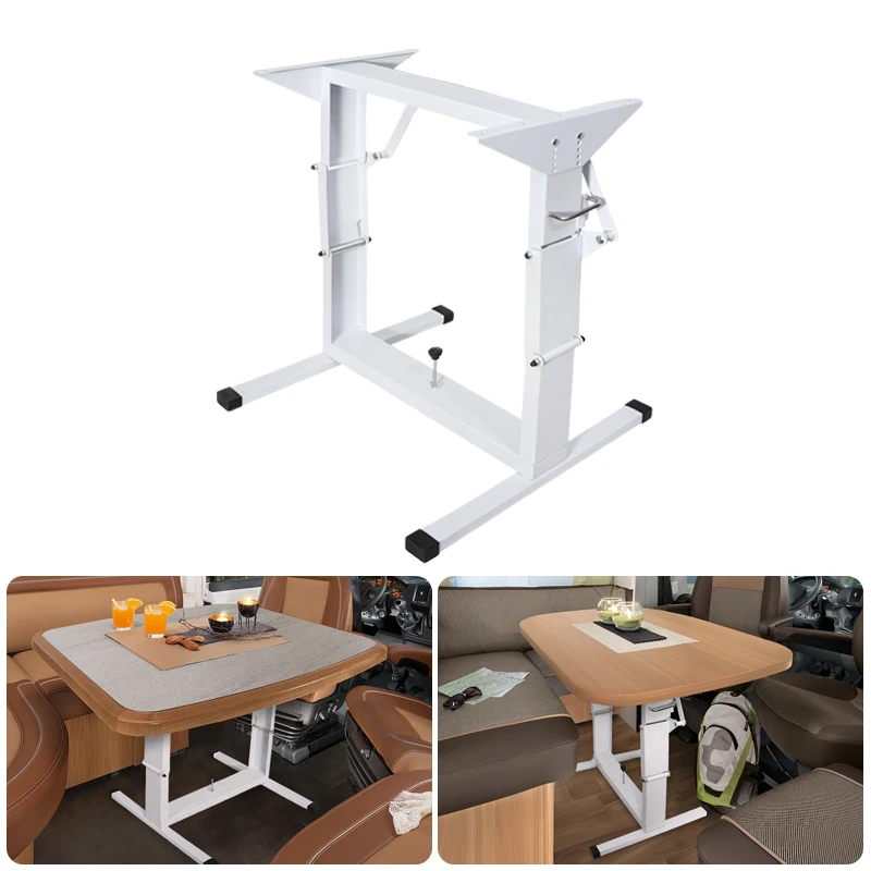 حامل طاولة قابل للطي RV قابل للتعديل وإطار سرير وقاعدة ألومنيوم متينة لقارب التخييم للاستخدام الخارجي والتسليم المحلي السريع