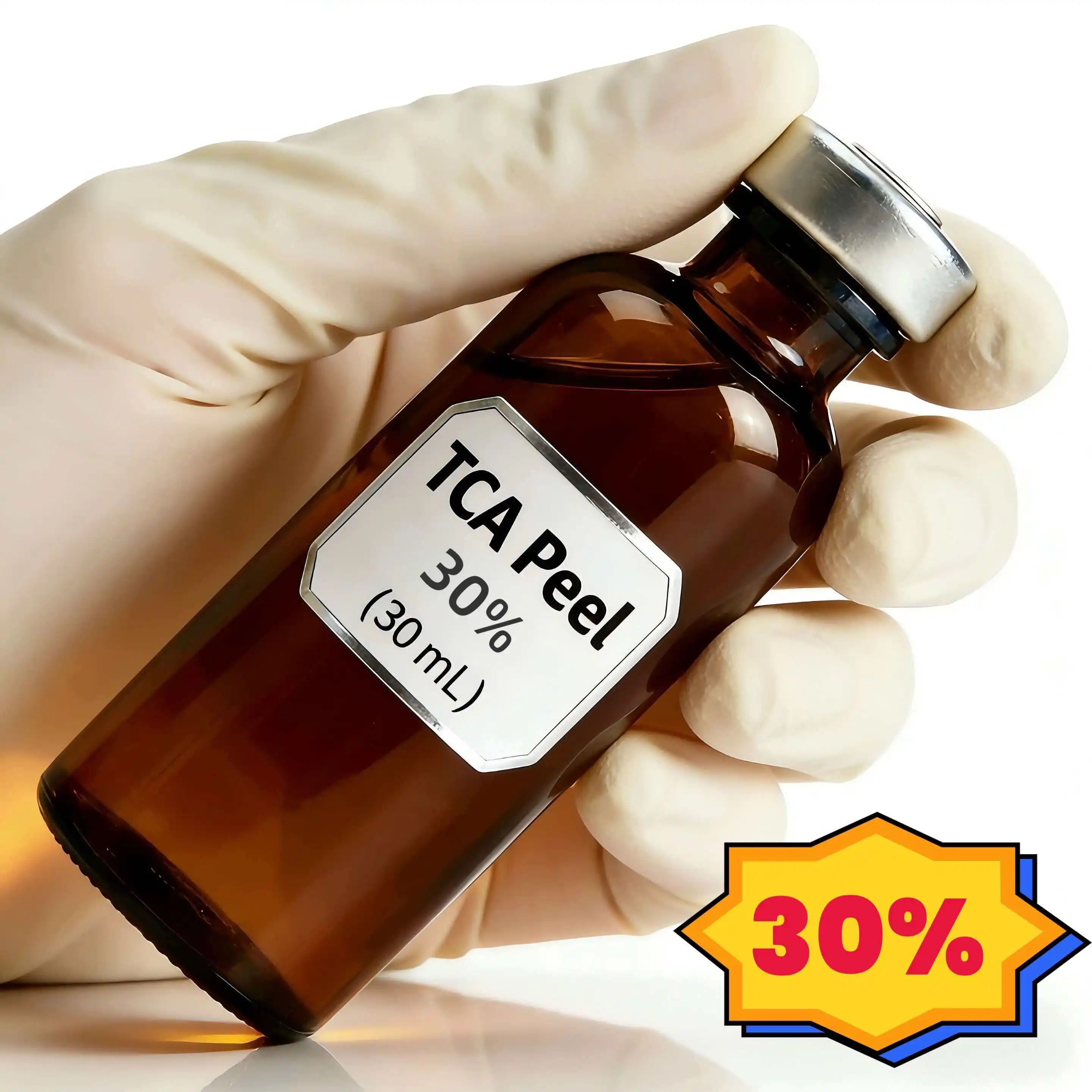 פילינג TCA בינוני לעומק להחלמה מצלקות אקנה, פילינג כימי 30 מ\\\"ל, חידוש עור שטחי לקמטים, כתמי מלזמה וכתמי גיל