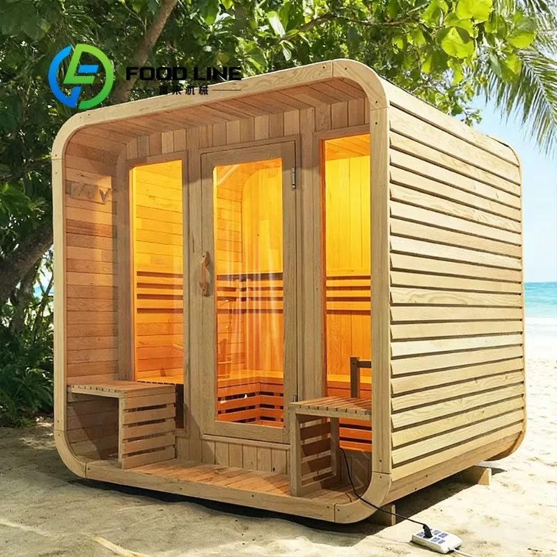 

Traditional Dry Steam Outdoor Sauna Cabin Stable Heating For Villa Courtyard Club Outdoor Leisure And Personal Body Maintenance
